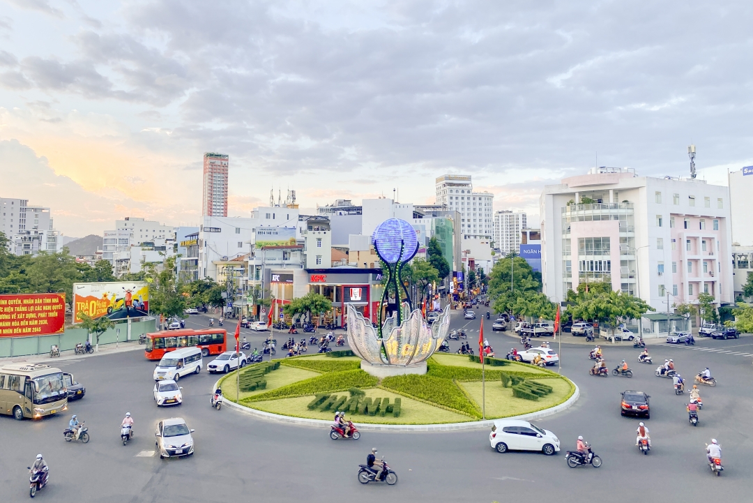 Urban innovation and decoration for New Year