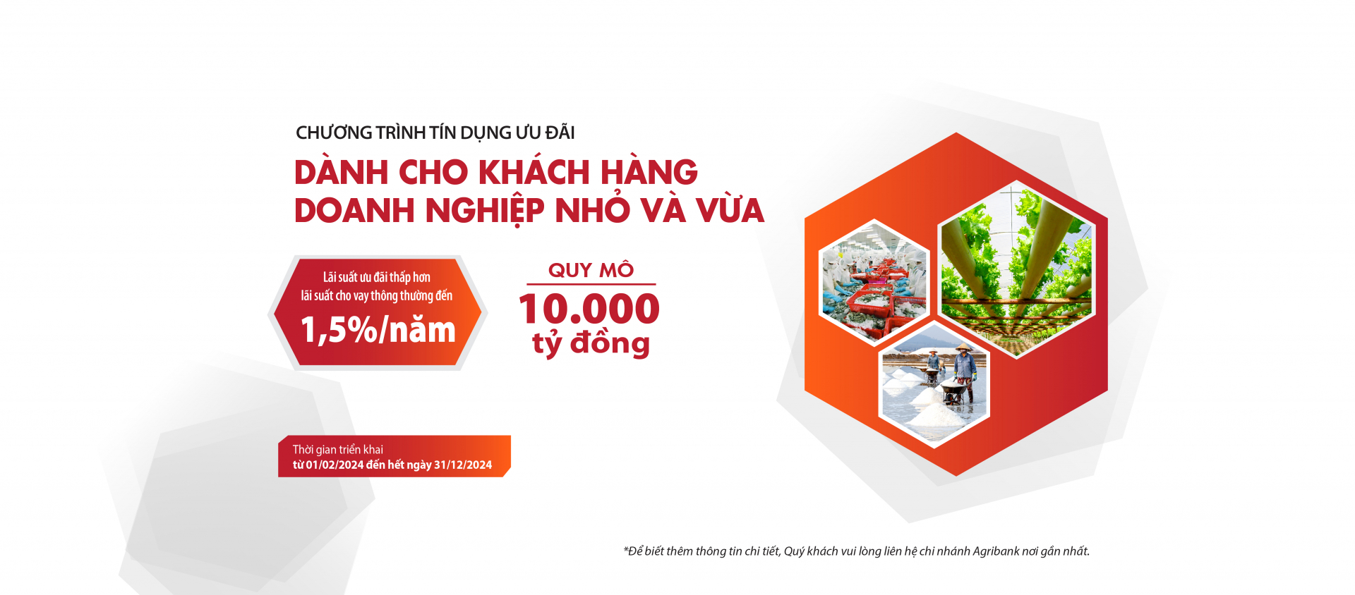 Agribank Khanh Hoa launches many low-interest credit programs for corporates