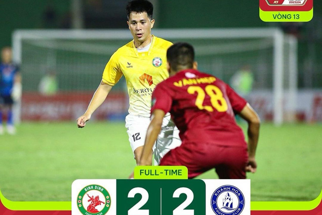 V.League 1 round 13: Khanh Hoa FC earn away point