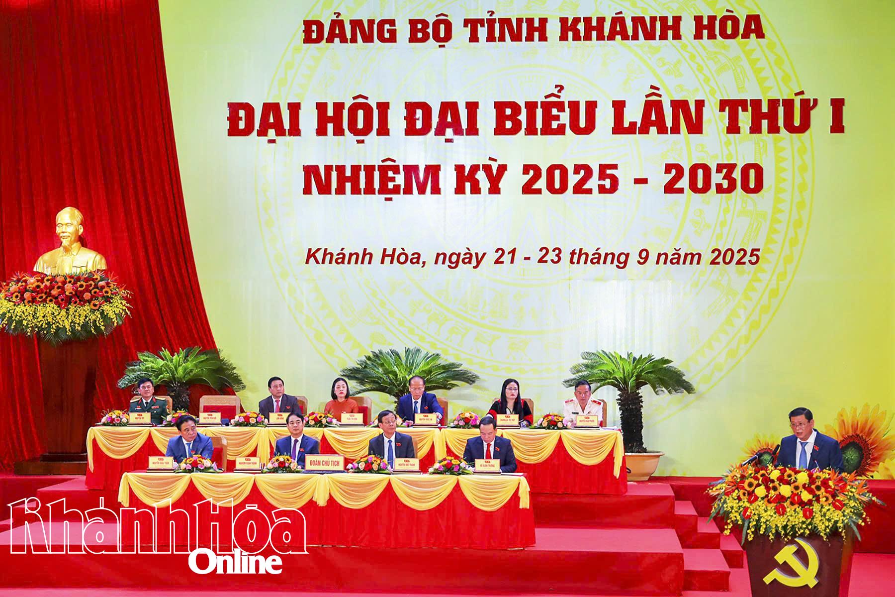 1st Congress of Khanh Hoa Provincial Party Committee, term 2025 - 2030, preparatory session opens