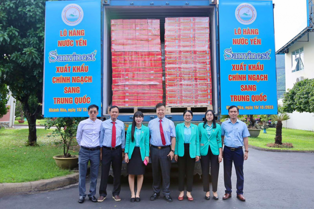 First shipment of Sanvinest salanganes nest products to be exported to China