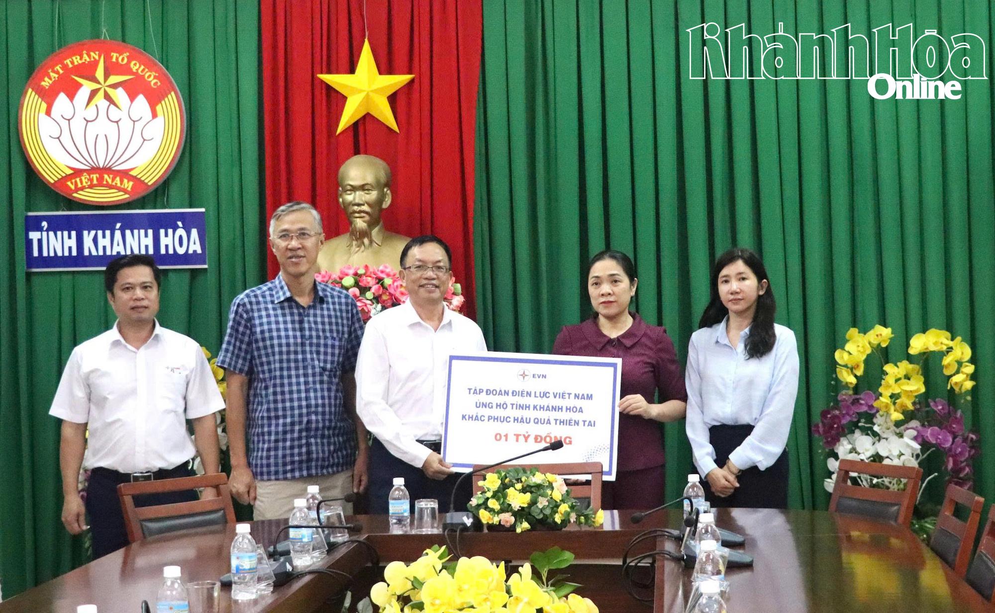 Vietnam Electricity donates VND1 billion for flood recovery in Khanh Hoa