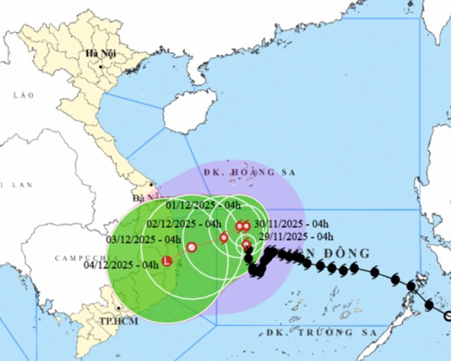 Storm Koto sweeps past Spratly Islands, moving toward mainland