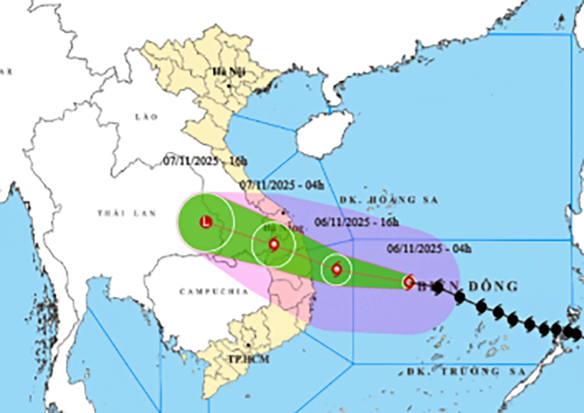 Typhoon Kalmaegi to make landfall with gusts level 17, waves up to 10m