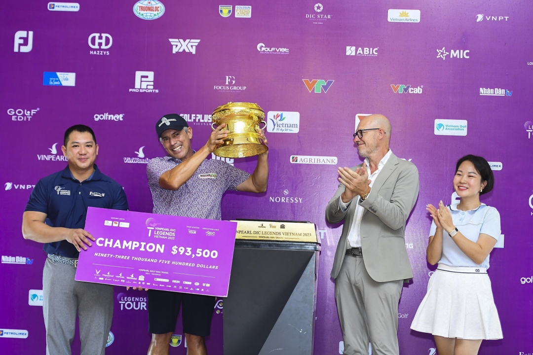 Brazilian golfer wins Vinpearl DIC Legends Vietnam 2023