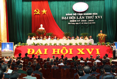Sixteenth Party Congress of Khanh Hoa Province opens