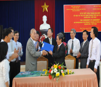 Memorandum on building Khanh Hoa – JeJu Primary School