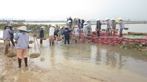 Complete loss of salt in floods