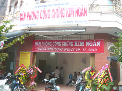Two private notary public offices in Nha Trang