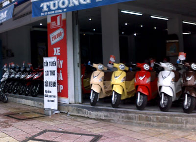 Scooter prices down sharply