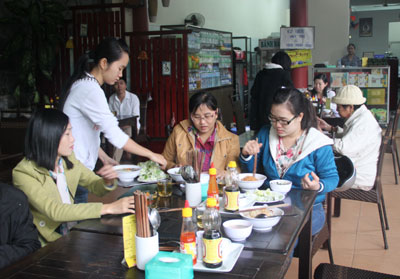 Variety of vegetarian food in Nha Trang