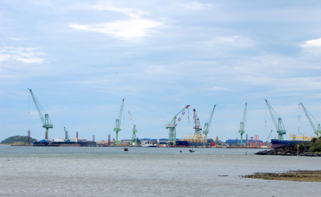 Hyundai Vinashin Ship Building Factory in Van Phong