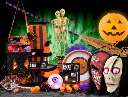 Many products for Haloween masquerade