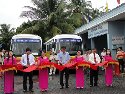Dien Khanh – Khanh Vinh bus route under trial operation