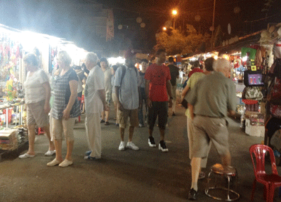 Nha Trang Pedestrian Street crowded with foreign tourists