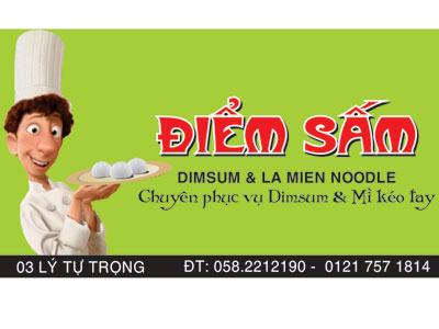 Điểm Sấm, restaurant of La mien noodles and dimsum