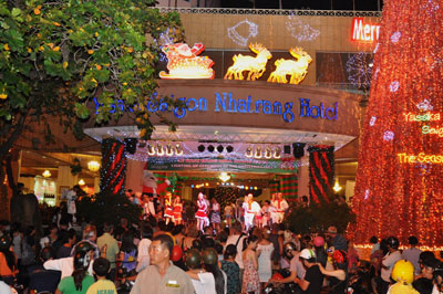 Christmas atmosphere in Nha Trang