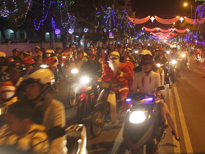 Christmas atmosphere in Nha Trang