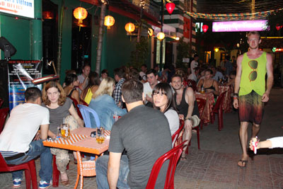 Foreign tourists celebrate New Year in Nha Trang