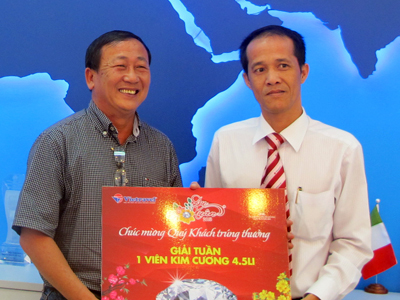 Vietravel customer wins diamond award