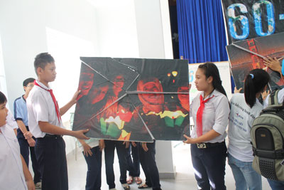 Mai Xuan Thuong School students in a “green class”.