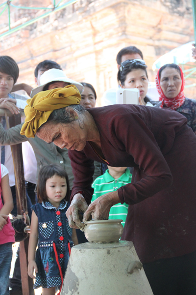 Making pottery