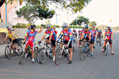 Nha Trang Velo Bike Club practicing for race