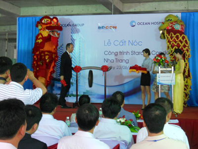 Roofing ceremony for StarCity Condotel Nha Trang