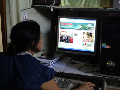 80% of people in mountainous district Khanh Vinh can watch TV