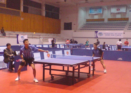 Khanh Hoa Table-tennis Team in training in Hanoi