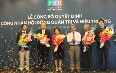 Pacific Ocean University board of directors and principal announced