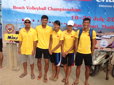Sanna Khanh Hoa beach volleyball female team ranks third in Southeast Asian beach volleyball championship