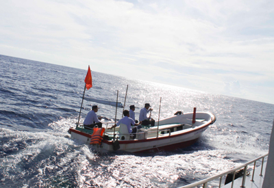 “Sao Vuong” keeps peace for Salangane Island