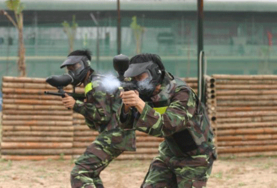 Paintball at Waterland Thach Lam Stream