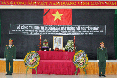 Memorial service for General Vo Nguyen Giap in Khanh Hoa