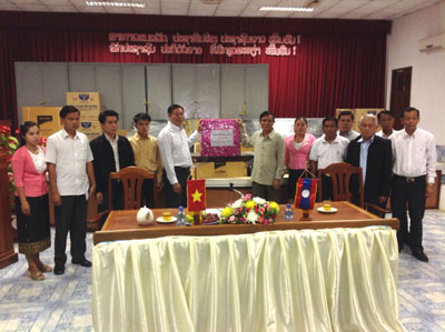 Khanh Hoa Department of Justice has working sessions with some Laotian Departments of Justice