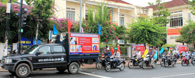 Anti-diabetes parade in Nha Trang