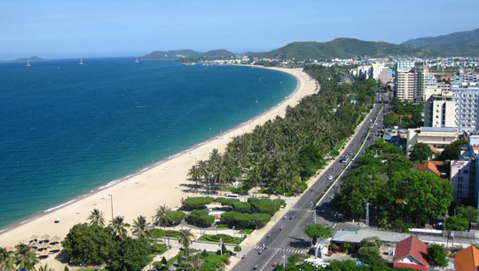 Nha Trang, a famous sea tourism destination in Vietnam.