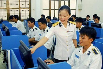 Online TOEIC test trial at Navy Academy