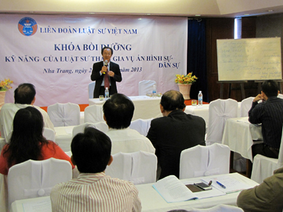 Professional training for over 100 lawyers