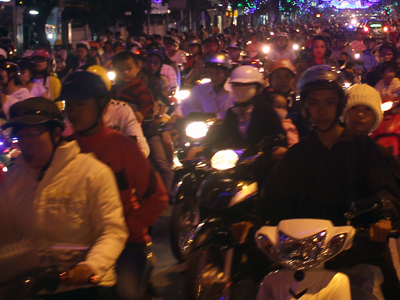 Sparkling Christmas night in Nha Trang City