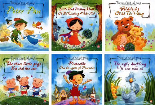 Vietnamese - English bilingual collection of famous fairy tales published