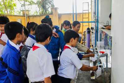 Clean water brings health and happiness