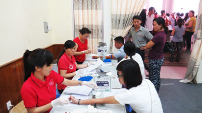 Happiness from blood donation