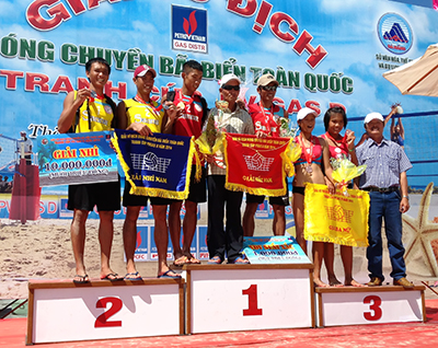Khanh Hoa beach volleyball gains championship at national tournament