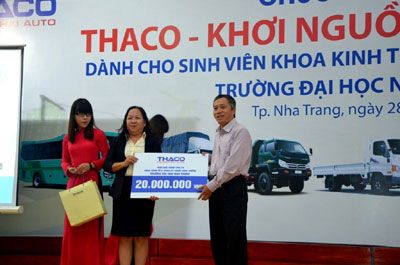 Cooperation agreement between Nha Trang University and THACO