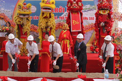 The construction start-up ceremony