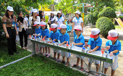 Getting young kids to wash hands properly