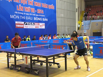 Khanh Hoa table-tennis achieves encouraging results at National Sports Festival 2014