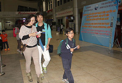 Korean tourists at Cam Ranh International Airport